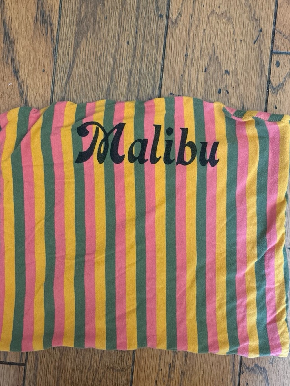 Mighty Fine Malibu Stripe Tube Top - Pink, Yellow, Green